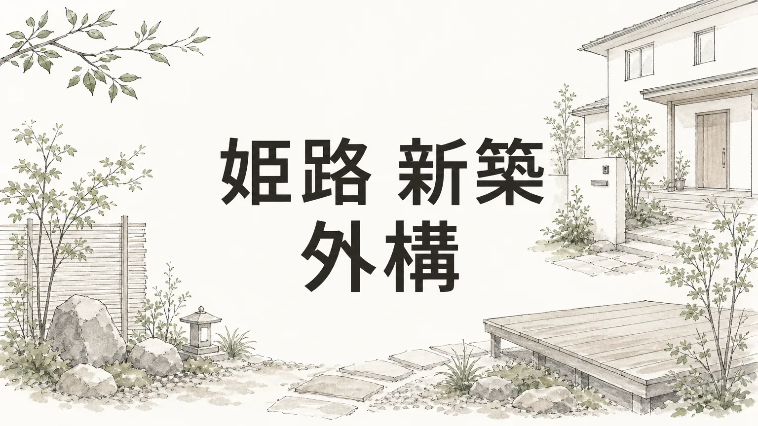 姫路で新築外構を成功させる完全ガイド｜費用・業者選びから失敗例までのアイキャッチ画像