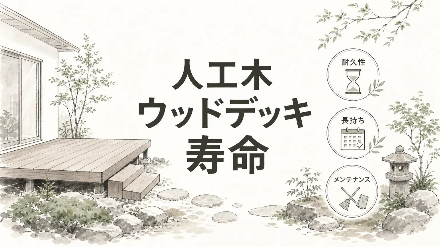 人工木ウッドデッキの寿命|新築外構で後悔しないためにのアイキャッチ画像