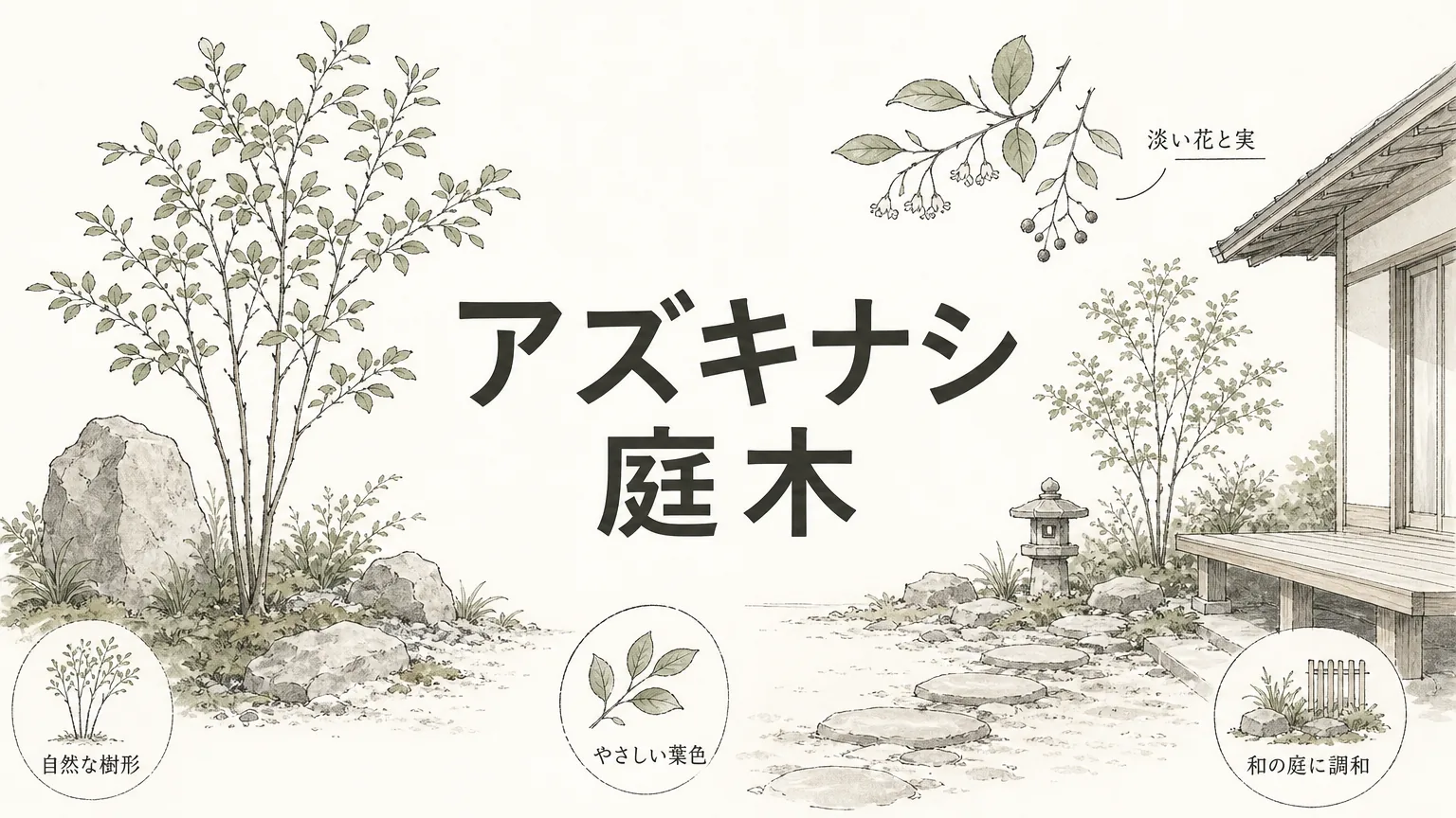 アズキナシを庭木に選ぶ理由|花・実・紅葉、一本で四季を楽しめる樹種のアイキャッチ画像