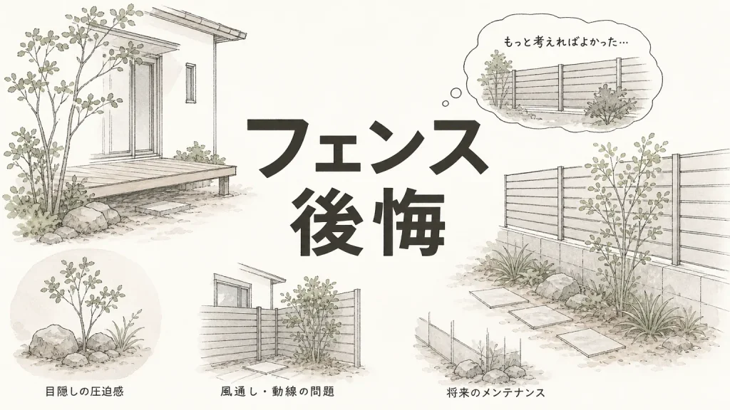 外構フェンスで後悔しがちな高さと透け感の選び方のアイキャッチ画像