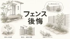 外構フェンスで後悔しがちな高さと透け感の選び方のアイキャッチ画像