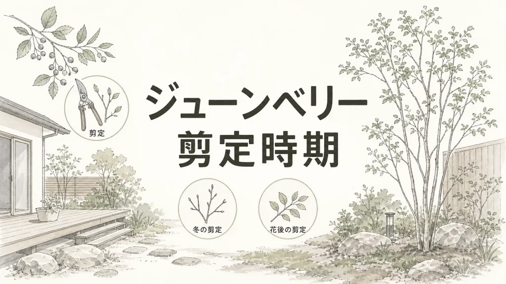 ジューンベリーの剪定｜時期・方法を庭づくりのプロが解説のアイキャッチ画像