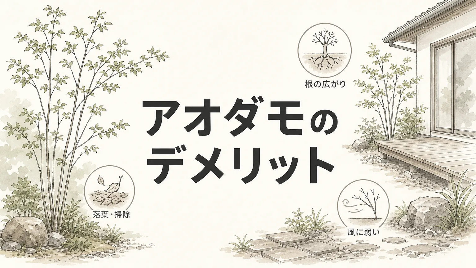 アオダモを庭木にして後悔する前に知っておきたい5つのことのアイキャッチ画像