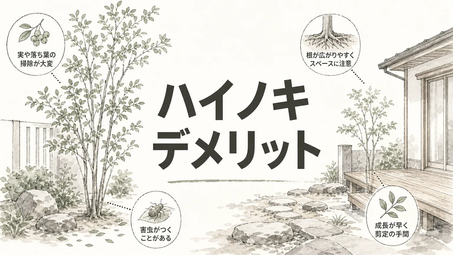 ハイノキを庭木にして後悔しないための7つの選び方のアイキャッチ画像