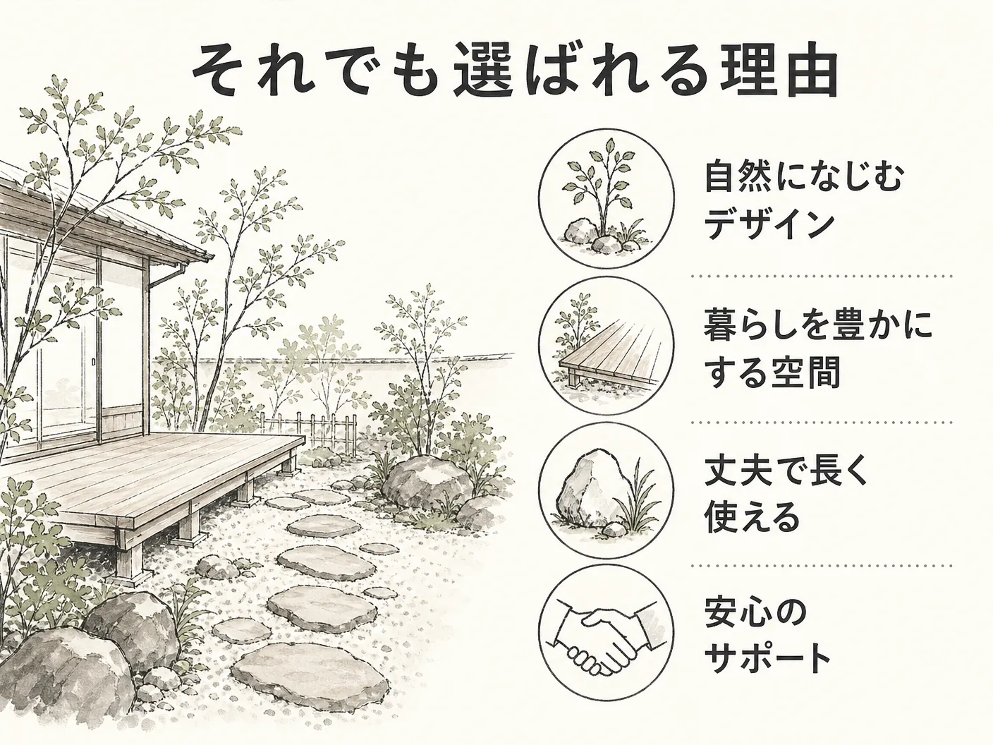 ジューンベリー 後悔のそれでも選ばれる理由を表す図解イラスト